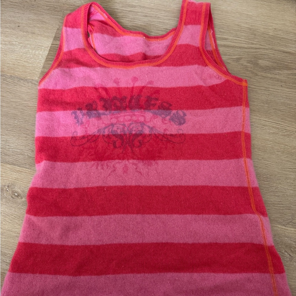 Cashmere Pink Striped Tank Top
